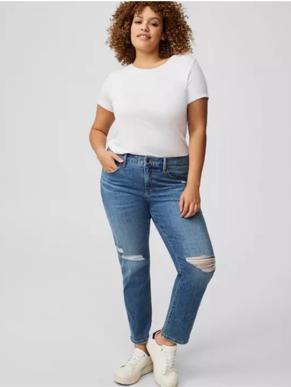 BNWT Torrid Perfect Boyfriend Mid-Rise Jean vintage stretch ankle /Size 18 Short